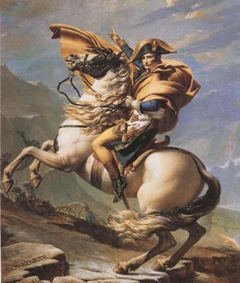 Jacques-Louis David Napoleon Crossing the Alps (mk08) Norge oil painting art